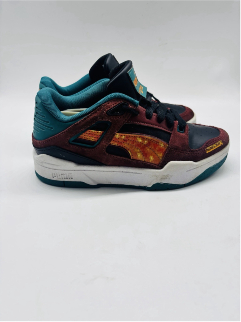 Puma x Minecraft Slipstream Lo Nether GS 386128-01 Kids Size 4